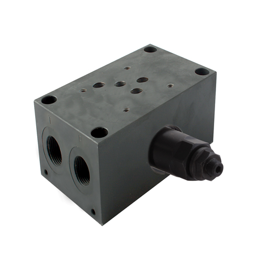 CETOP 5 (NG10) Steel Manifold with Pressure Relief Valve
