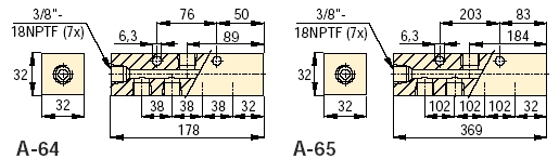 A64 - 7 Port Short Manifold