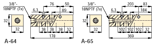 A65 - 7 Port Long Manifold